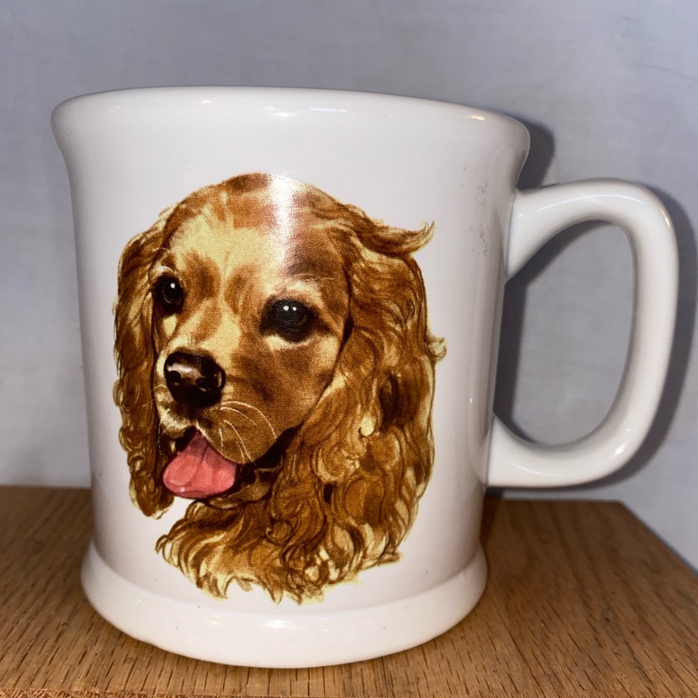 Ceramic Cocker Spaniel 16 ounce mug-excellent - Picture 2 of 6